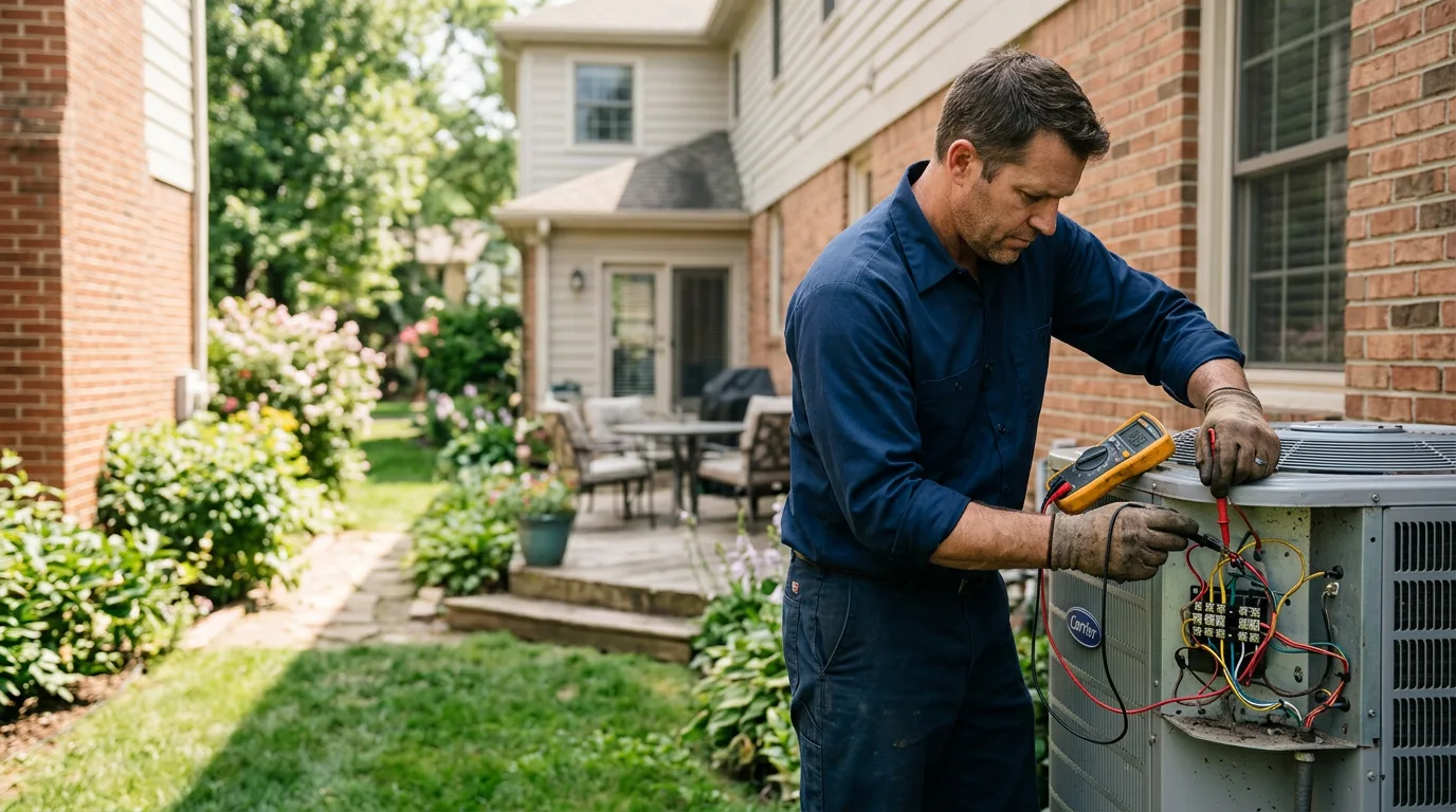 HVAC technician working near Adrian, TX